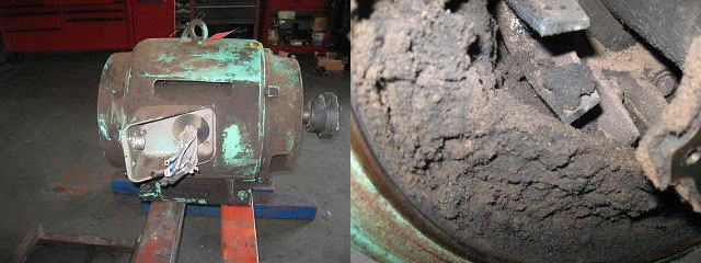 grit on boat lift motor