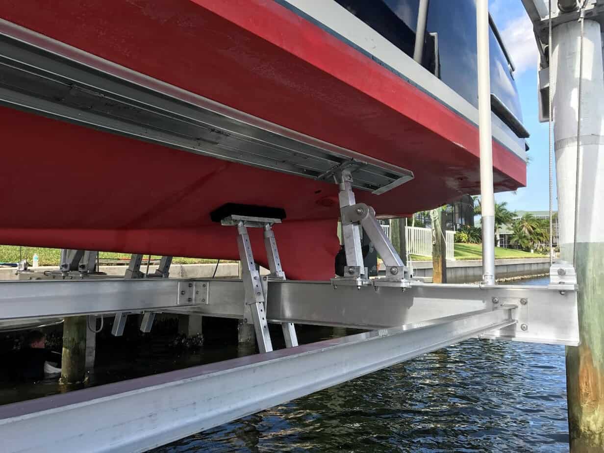 custom bunks for your boat lift imm quality boat lifts